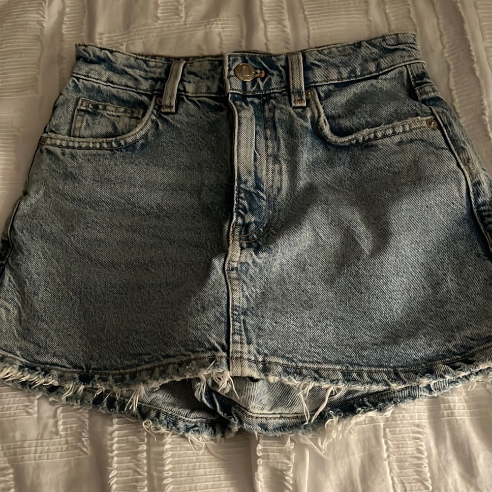 Jean mini skort